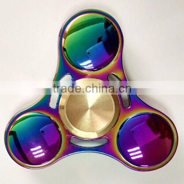 Rainbow zinc alloy finger spinner
