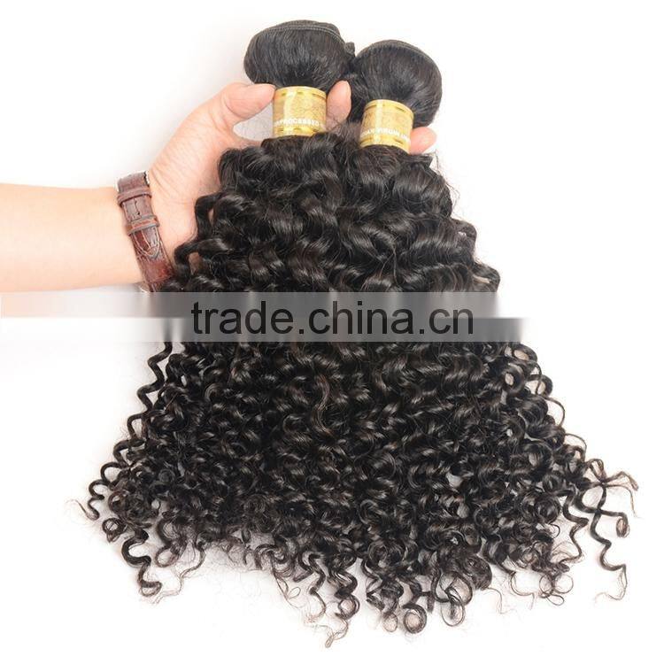Unprocessed Virign Indian Human Hair Weaves Curly Wholesale Kinky Curly Indian Hair Extensions