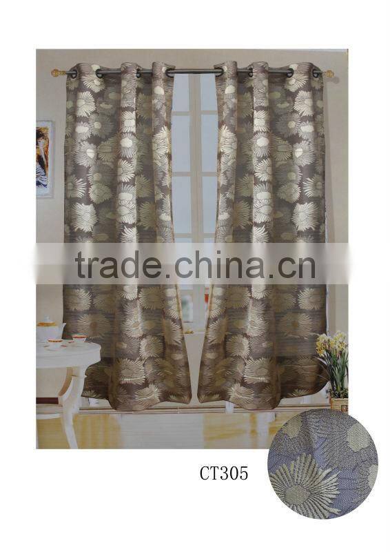 100% Polyester Different Color Simple Desigh Living Room Curtain