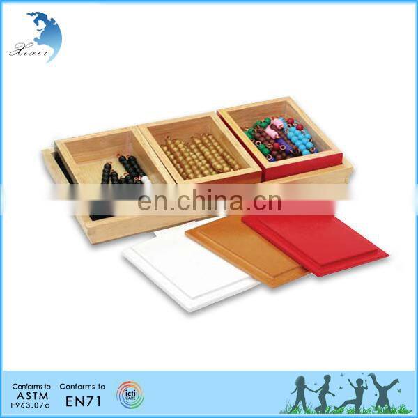 education intelligence cheap wooden montessori material toys for toddler