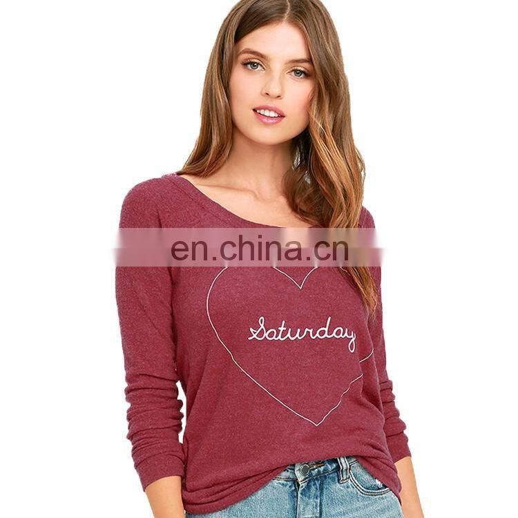 Wholesale New Fashion Style Backless Ladies Shirts Sweat Long Sleeve Casual Woman Shirt