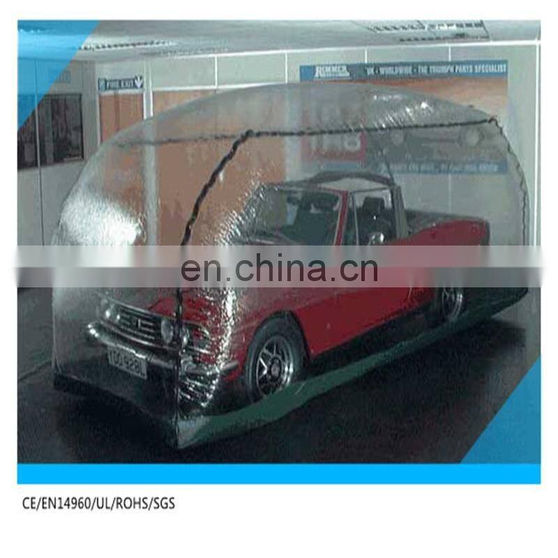 dust proof indoor bubble tent/ inflatable car cover, car capsule storage