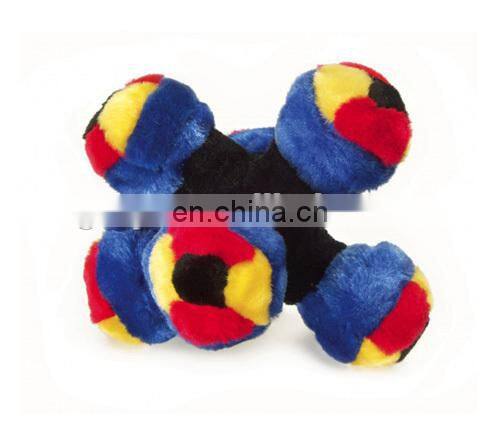 Dog love toys mix color six balls combined plush dog toys