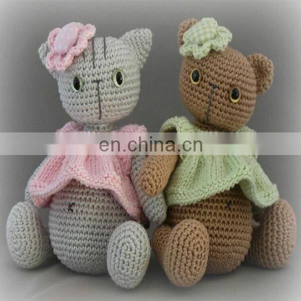 Promotional Hand Knitted Toys crochet, Hand Crochet Toys knitted dolls Manufacturer fabric cotton