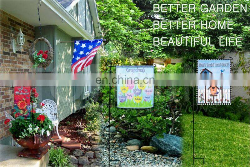 factory promotion high quality digital print house decorative garden flag