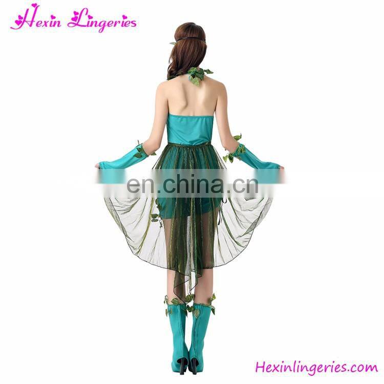 2016 Fashion Green Dress Halloween Costumes Bulk