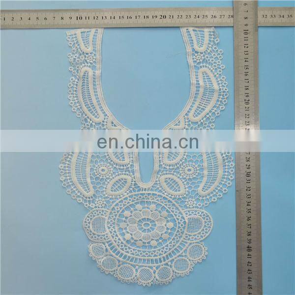 cotton flowers ethnic neck design lace motif design