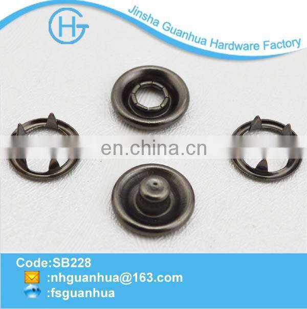 New product metal ring pearl snap buttons for fabric