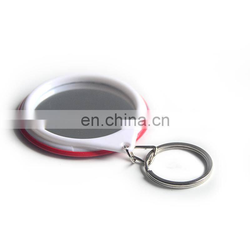 Hot selling Christmas Decoration New design custom Logo mini mirror keychain