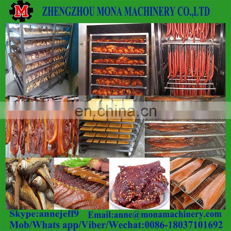 30-1000kg per batch gas or electric batch fish smoker/smoked turkey legs machine/cold smoking herring oven