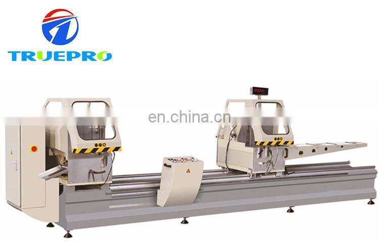 Aluminum double mitre saw window and door making machine