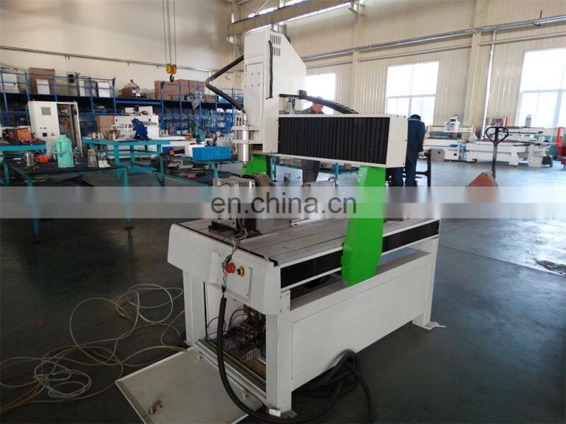 Mini 4 axis cnc router 6090 DSP control system for wood and acrylic material