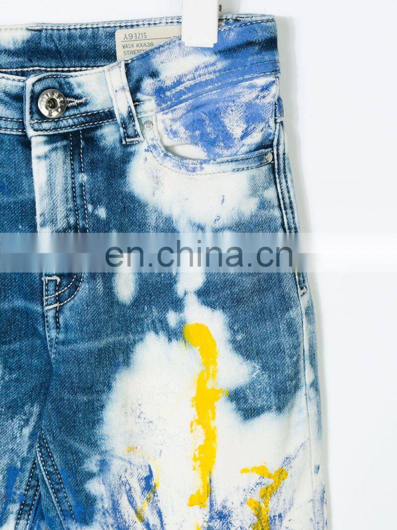 DiZNEW Custom Fashion Paint Splash Jeans For Kids