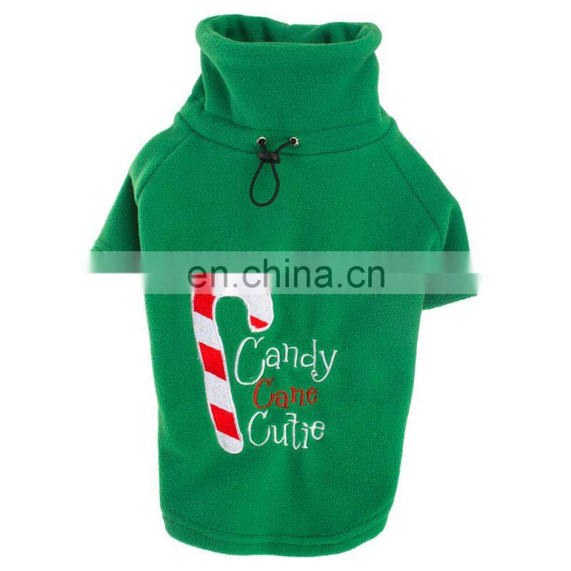 fleece winter pet accessories clothes santa dog coat