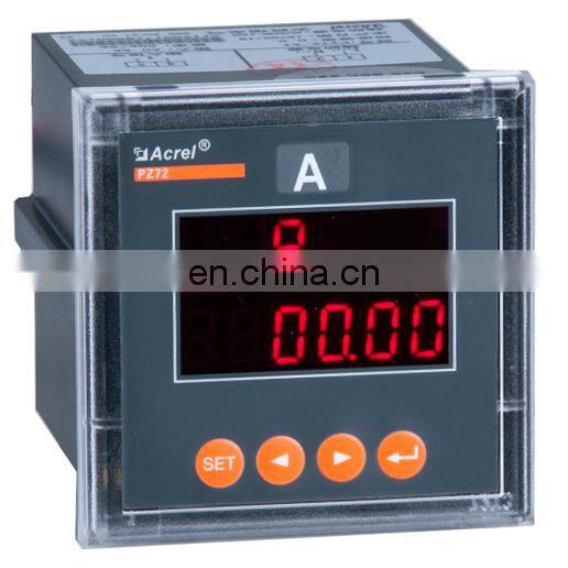 Acrel PZ72-AI/JMC single phase led programmable digital panel meter ampere meter optional RS485 4-20mA output alarm