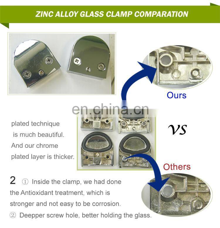 8-15mm Inox glass clamp Handrail Glass Clamp