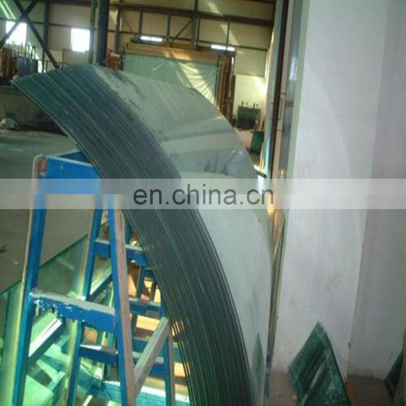 many layers of bent tempered laminated glass with SGP /PVB interlayer