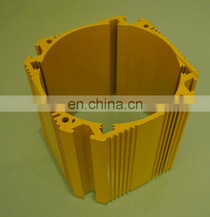 Large Size Customized Aluminum Heatsink/Radiation in Powder Coating