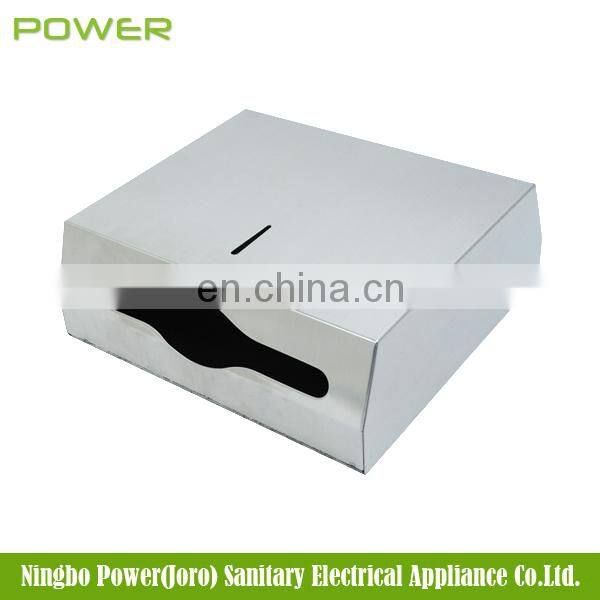 Manual one handed z fold hand kitchen paper towel dispenser stainless steel