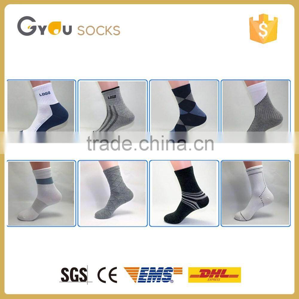 Top quality new fashion printed sports cotton man sock