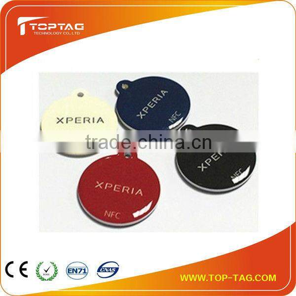 13.56Mhz Round Epoxy Rfid Tag with Chip NTAG203