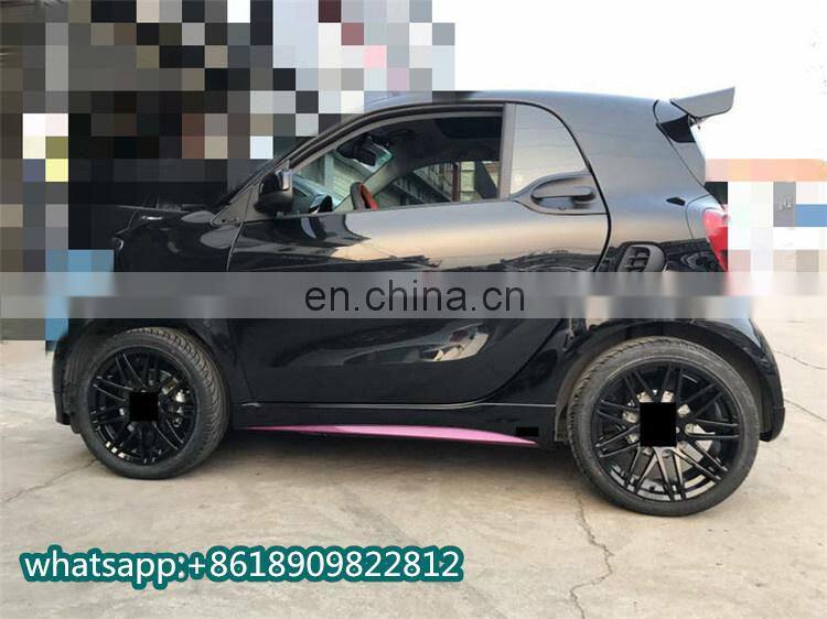 Smart body kit fit for Smart b style body kit front lip side skirt rear diffuser spoiler and exhaust auto upgrad body kit