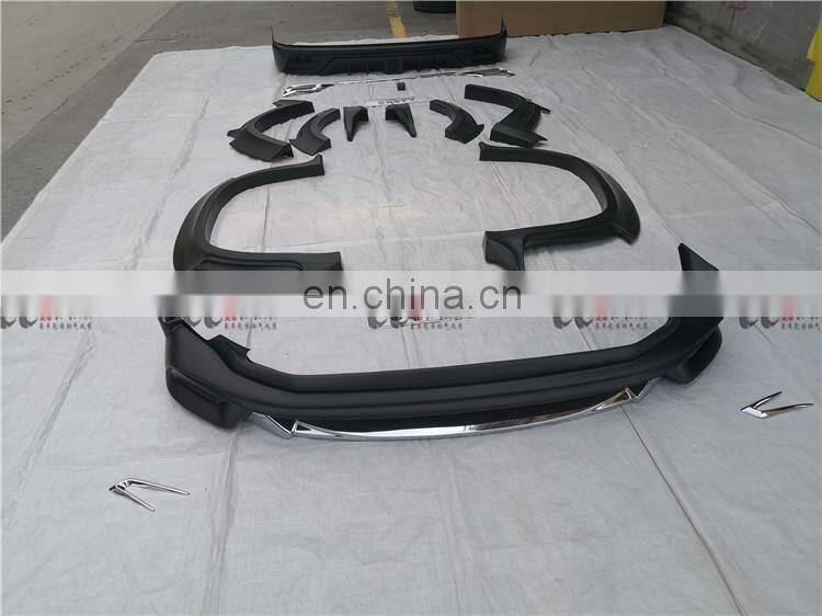 Hot WD wide body kit for Prado new 2018 front lip flares