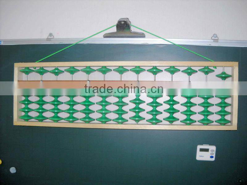 13 Rods Green Beads Teacher Abacus Soroban