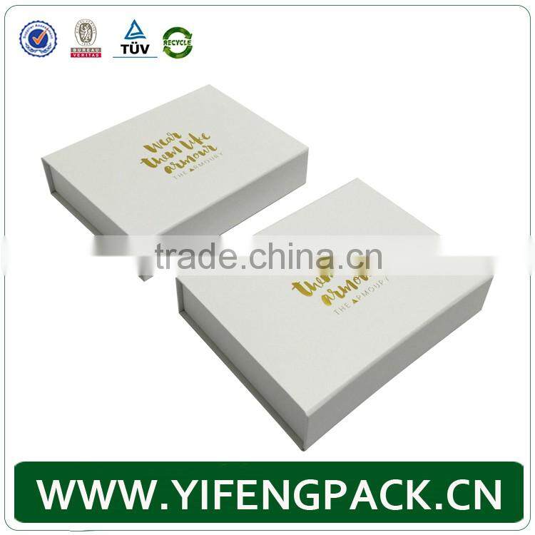 custom white cardboard paper packaging t-shirt box