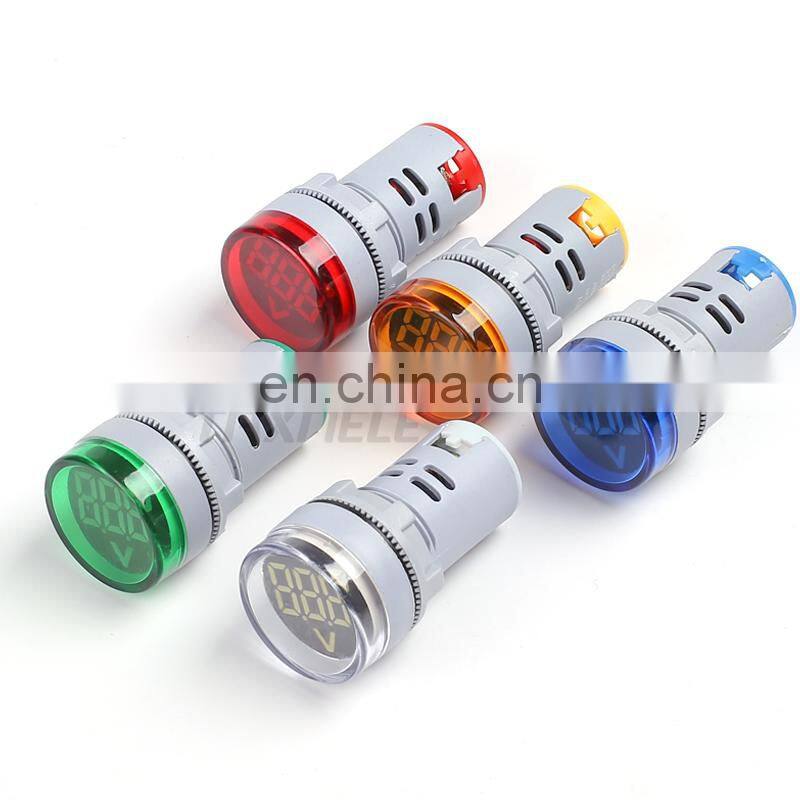 22MM large Digital Voltmeter AC60-500V RED Display lamp Voltage Meter AD101-22VM voltage meter, display Indicator