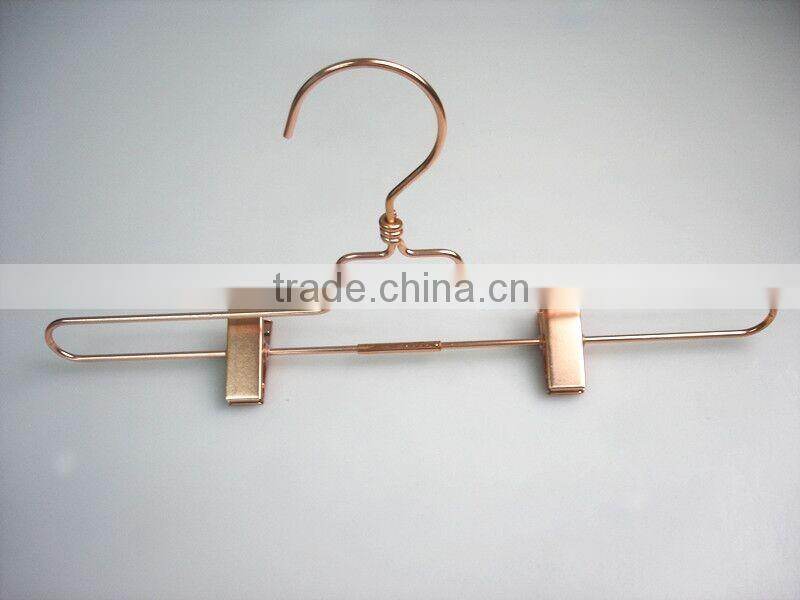 rose gold metal clips sexy underwear hanger for pants