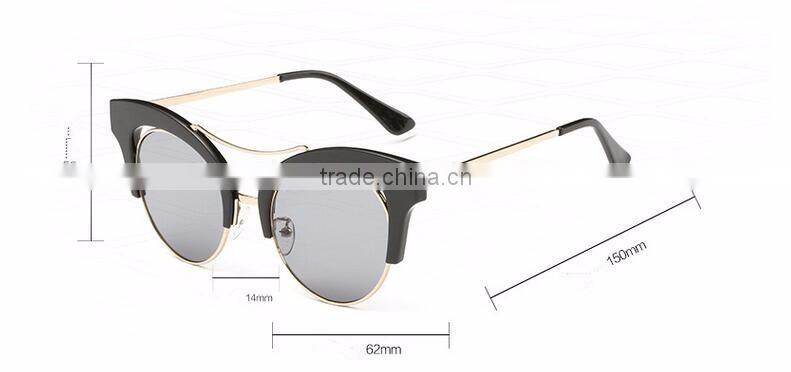 wood private label OEM custom cat eye style fashion ladies sunglasses