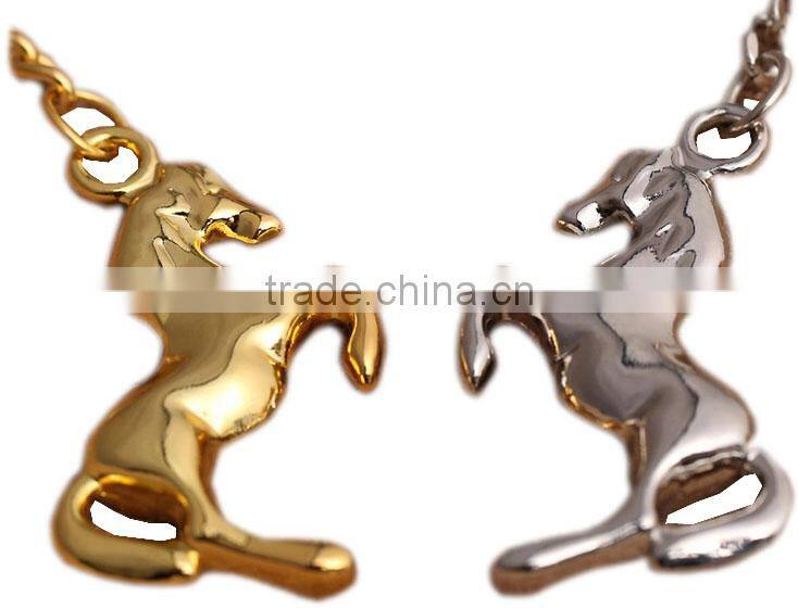 Promotional metal animal keychains / metal horse keychains