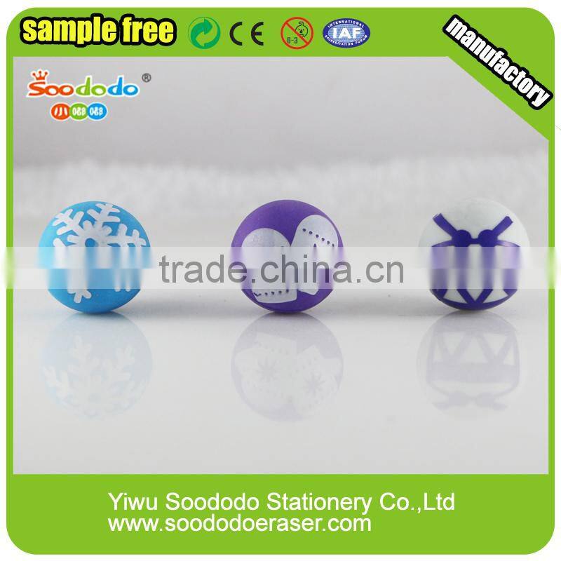ball shaped puzzle eraser pencil eraser with logo