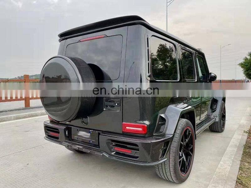 Runde Resin Carbon Fiber For Mercedes-Benz G-CLASS W463 W464 G500 G350 G63 Mansory Style Body Kit Front Bumper Rear Bumper Hood