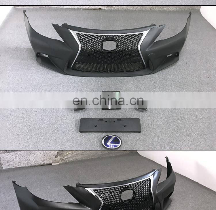 Runde Resin Material Body Kit Modified F Style LS600h Suitable For 2006-2012 Lexus LS460 Front Bumper With Front Grille Fog Lamp