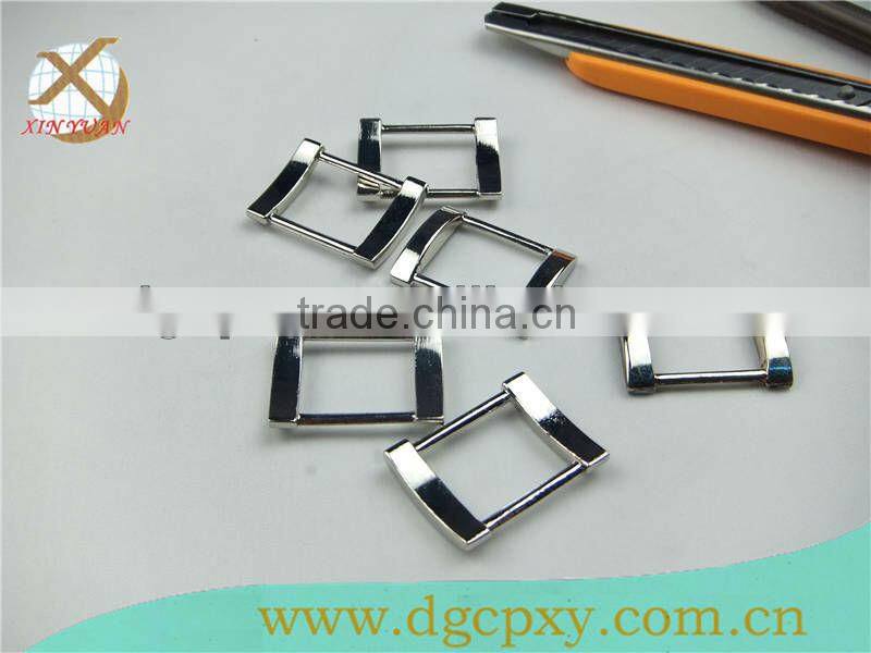 fashion silver square buckle ring for bag straps