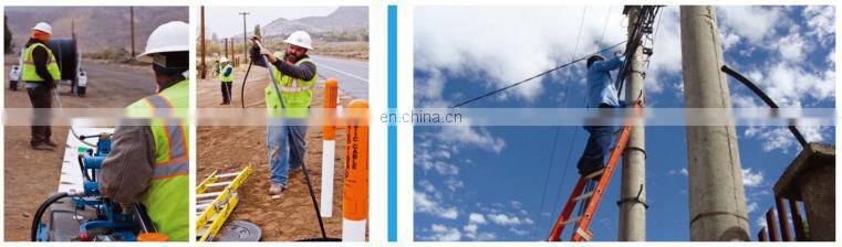 outdoor 6 12 36 24 48 96 144 core single mode single/dual jacket 100m span microduct 1000m fiber optic cable