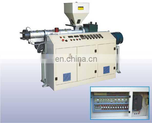 Variable Frequency Single Screw Plastic Extruder Tube Extruding Machine