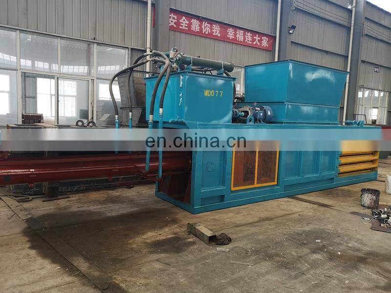 Automatic waste paper horizontal baling press for garbage,cardboard, straw, plastic