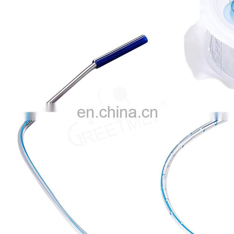 Disposable spring sterile silicone suction 400ml closed wound drainage reservoir system
