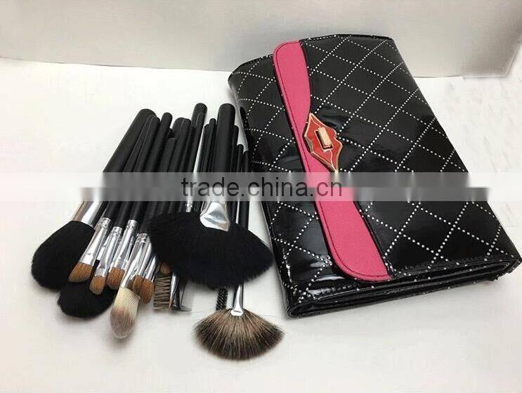 26pcs compact beauty brush kit with PU bag