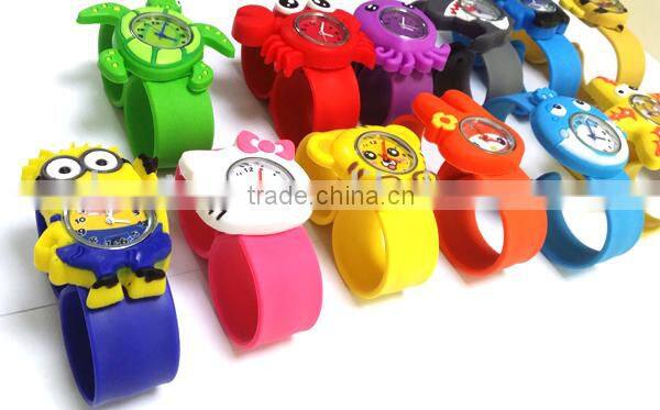 cute starfish slap watch glass face quartz movt silicone strap long strap wrist watch