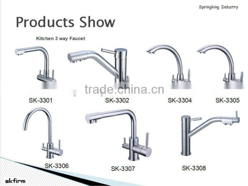 New Product 5 Way Tap with dual handle kitchen tap delivers boil water taps (SK-5301)