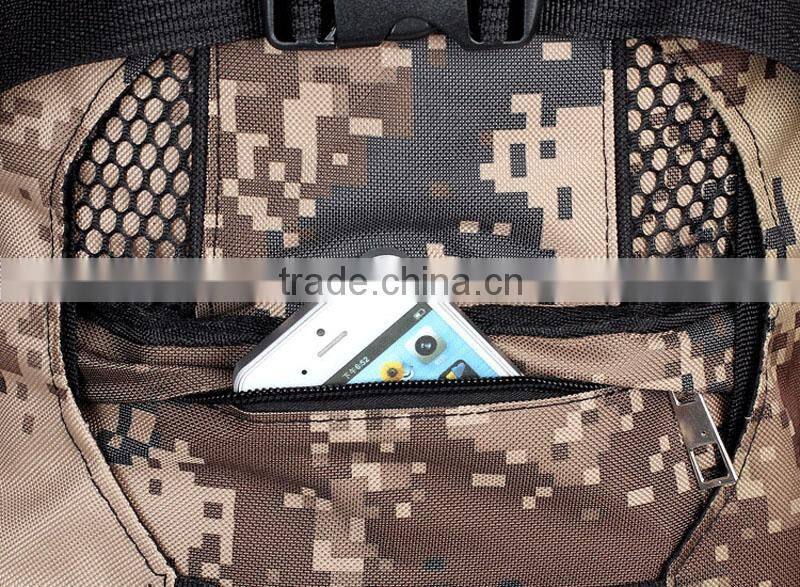 Army adjustable tactical outdoor camping hiking canvas backpacks traveling spotrs military backpack