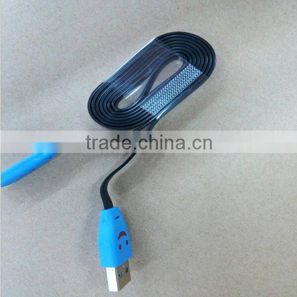 New 2015 LED Smiley Face Micro USB Cable for iPhone 6s 6G 5G