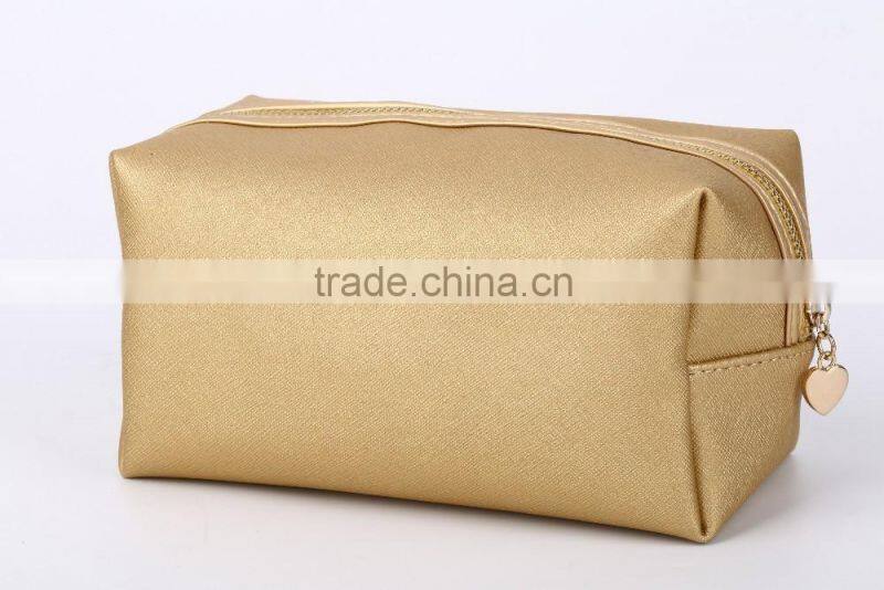 High Quality PU or PVC Leather Popular Color Cosmetic Bag for women