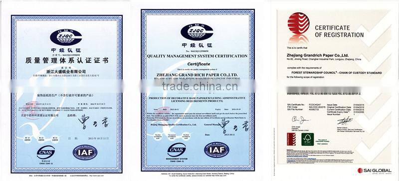 Grandrich new item Wood veneered paper coloured base paper 70gsm