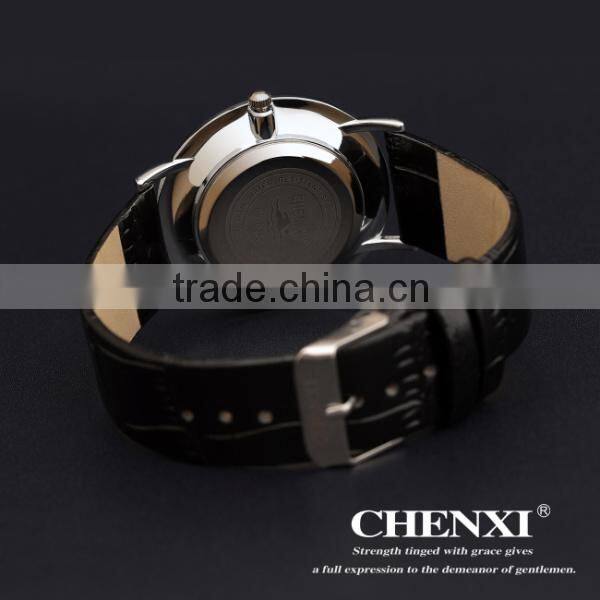 Ultra-thin men's leather watches belt ,fashion casual watches 026AML