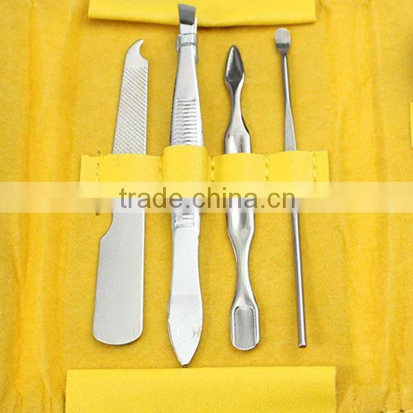 Girls yellow color bag manicure tool